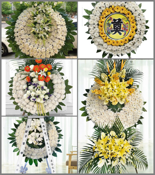 山西长治黎城县西井镇下黄堂村花圈速递